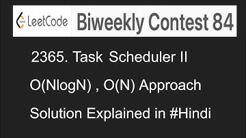 Leetcode Task Scheduler 2 - Biweekly Contest 84 -How to solve FAANG Interview Coding Challenge Hindi