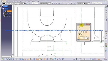 Catia V5 Drafting|Adding Annotations|Generating Dimensions step by step(ISO)|Beginner