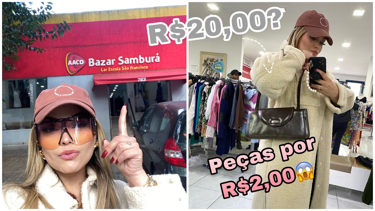 BAZAR SAMBURÁ (peças novas por R$2,00)
