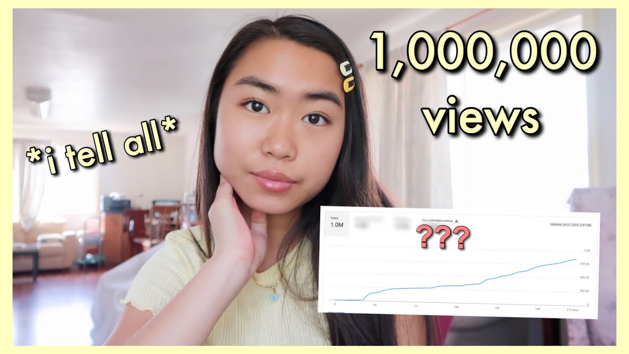 how much youtube paid me for my 1,000,000 viewed video *SPILLING ...