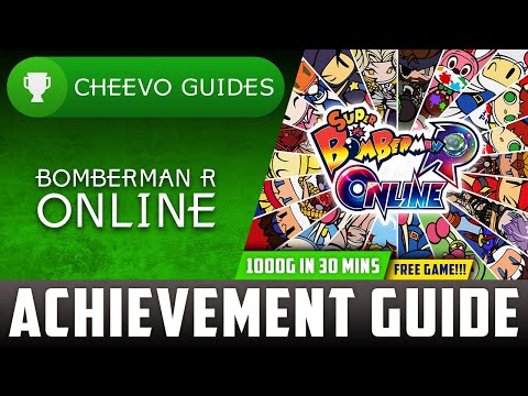 Super Bomberman R Online - Achievement / Trophy Guide (FREE GAME) **1000G IN 30 MINS**
