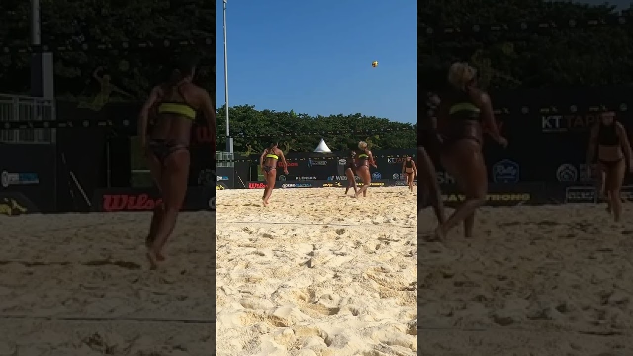 Awesome Moment || Girl Beach volleyball |  