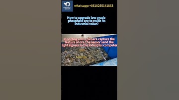 How to upgrade low grade phosphate#ores #sortingmachine #phosphate