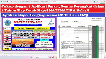 Aplikasi Perangkat MATEMATIKA Deep Learning KELAS 8 TA 2025-2026
