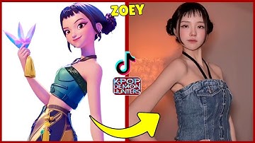 KPOP Demon Hunters in a Real-Life TikTok Version #2 ~ Guess the Voice Quiz | Rumi, Mira, Zoey, Jinu