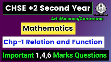 Chse Math Most Important Questions | Relation and Function Chapter | Class 12 Board Exam 2023-24