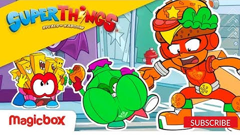 Cartoon series for kids | superthings episode a burger blast | superzings episodes | superthings