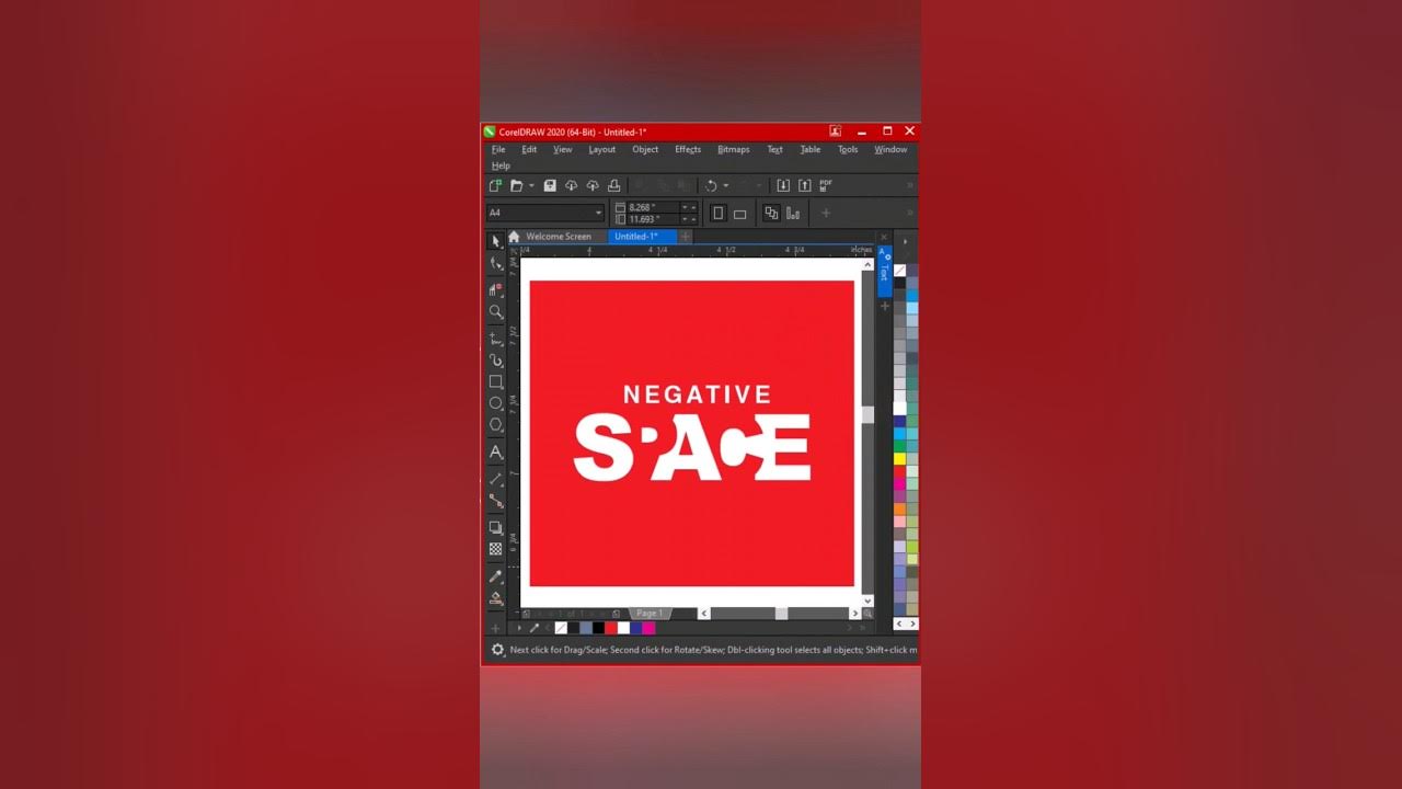 How to Create Negative Space in CorelDraw Visual Graphics 