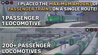 I PLACED THE MAXIMUM AMOUNT OF PASSENGER TRAINS ON A SINGLE ROUTE! | Overfreight | Roblox | screenshot 5