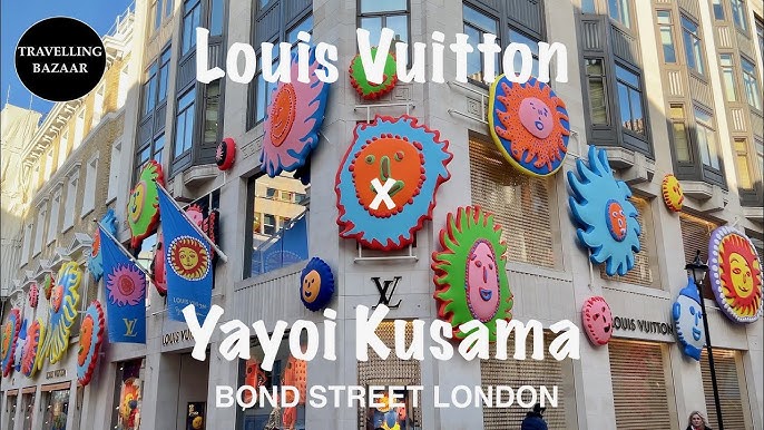 Christmas Time at Louis Vuitton Luxury Shop in New Bond Street