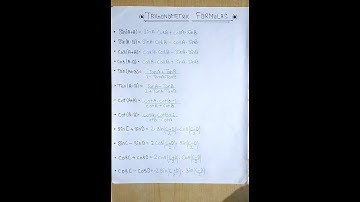 All TRIGONOMETRIC Formula
