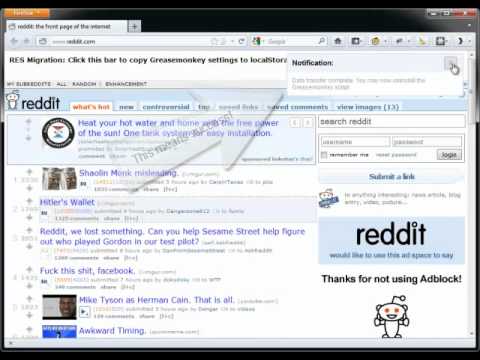 RES Greasemonkey to FF Native Migration Tool Tutorial