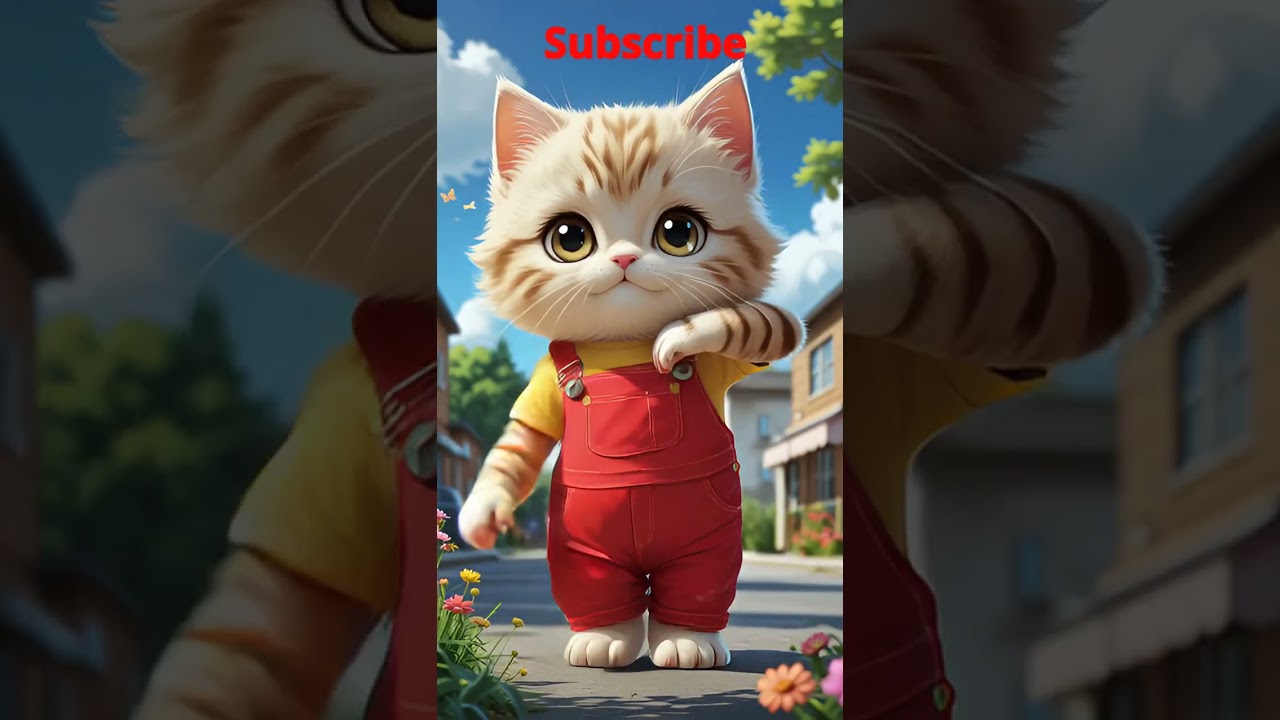 Fluffy cat dancing on beat!