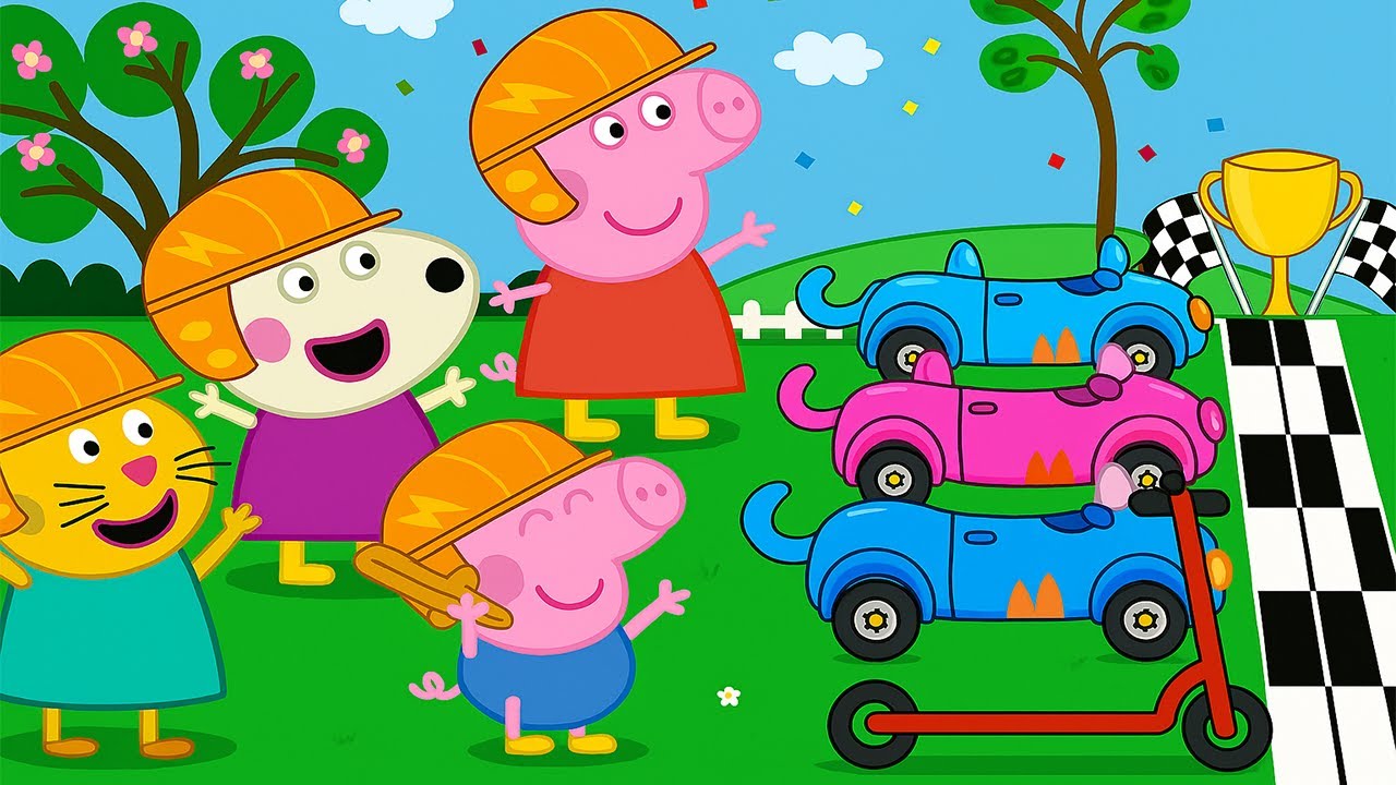 Racing Day with Peppa Pig! 🏆🐷 - Who’s the Winner? | Peppa Pig Funny Animation