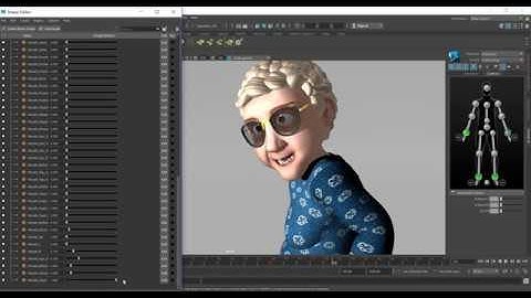 maya 3d character animation and blendshape 2018