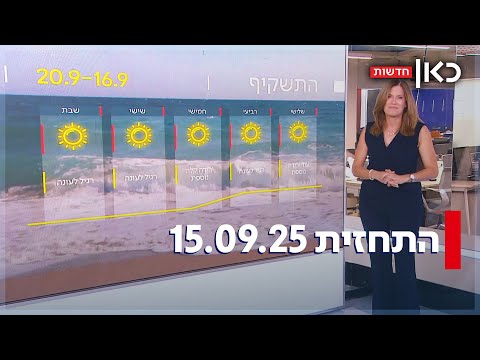 טפטופים בדרך? התחזית 15.09.25