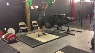 Snatch Complex: Muscle Snatch + Snatch Push Press + Snatch Balance