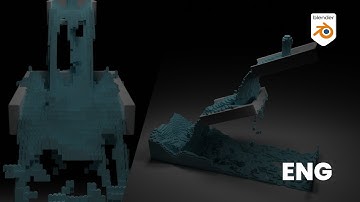 LEGO FLUID SIMULATION - From Scratch - Blender - ENGLISH