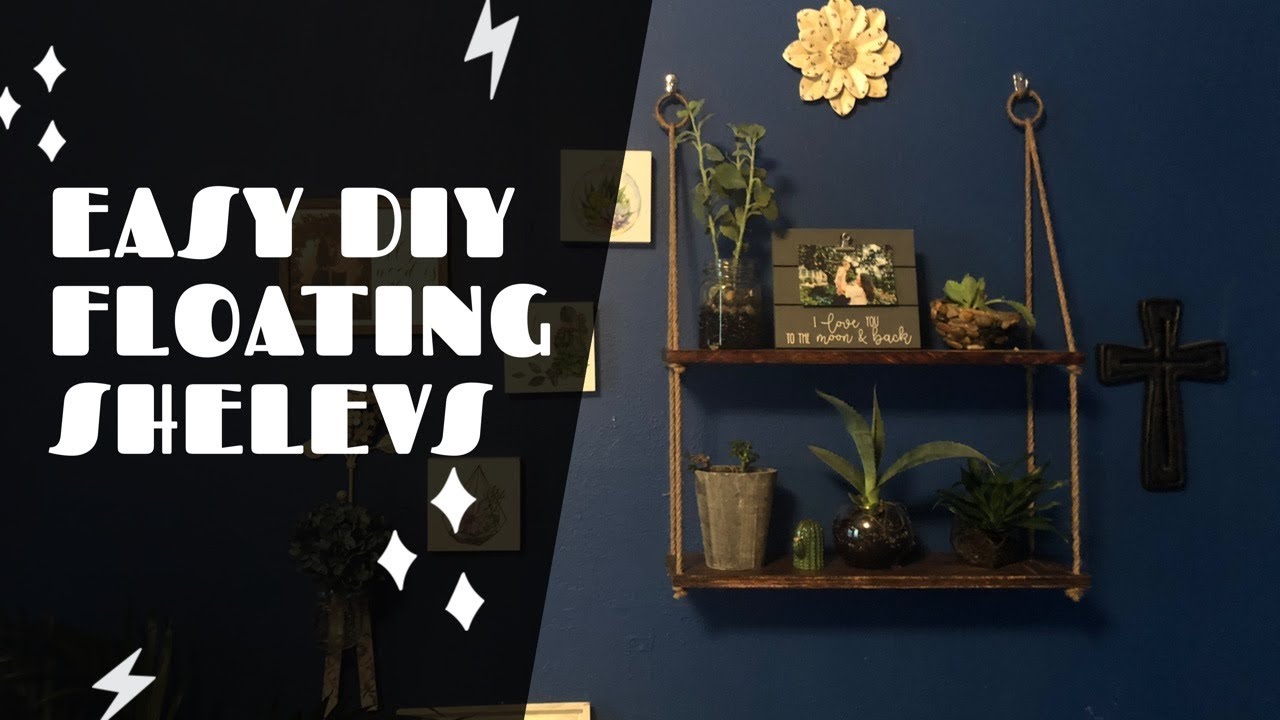 Diy floating shelves | Affordable and Easy - YouTube