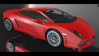 Element 3D Car Texturing tutorial - lamborghini gallardo