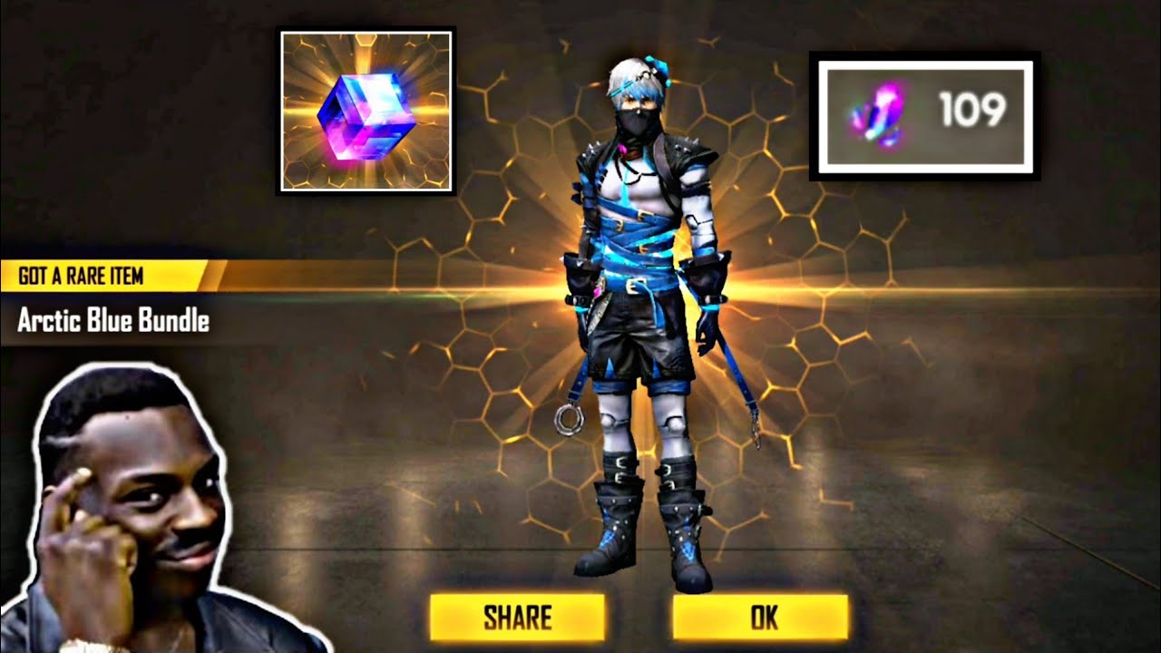 Got Arctic Blue Bundle in MagicCube Exchange FreeFire | 109 MagicCube Fragments Exchange in FreeFire