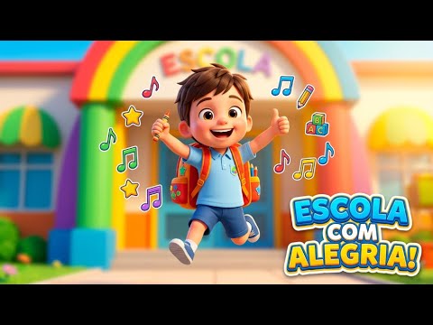 Vou para a Escola! 🏫 Música Infantil Animada para Cantar e Aprender com ...