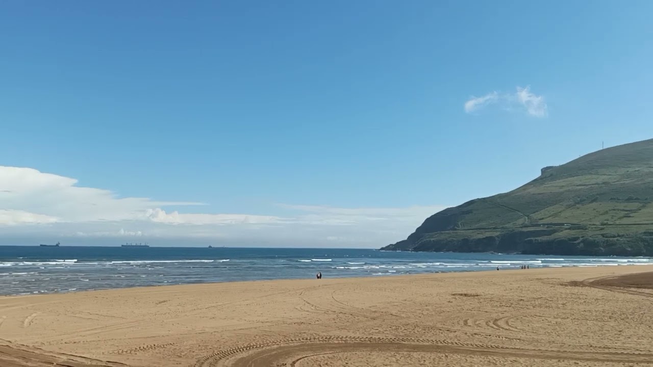 Playa la arena en Muskiz ( Bizkaia