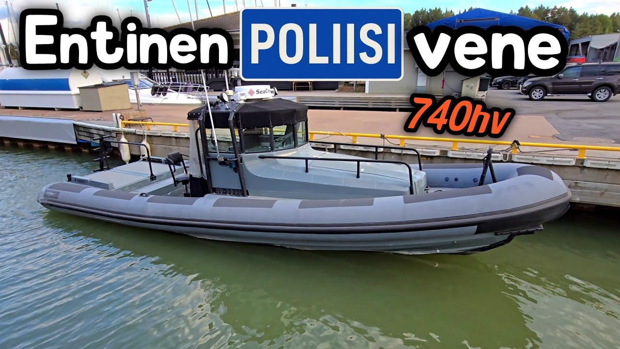 Ruotsin Poliisin USKOMATON RIB-Vene! Rupert 32D Cabin.
