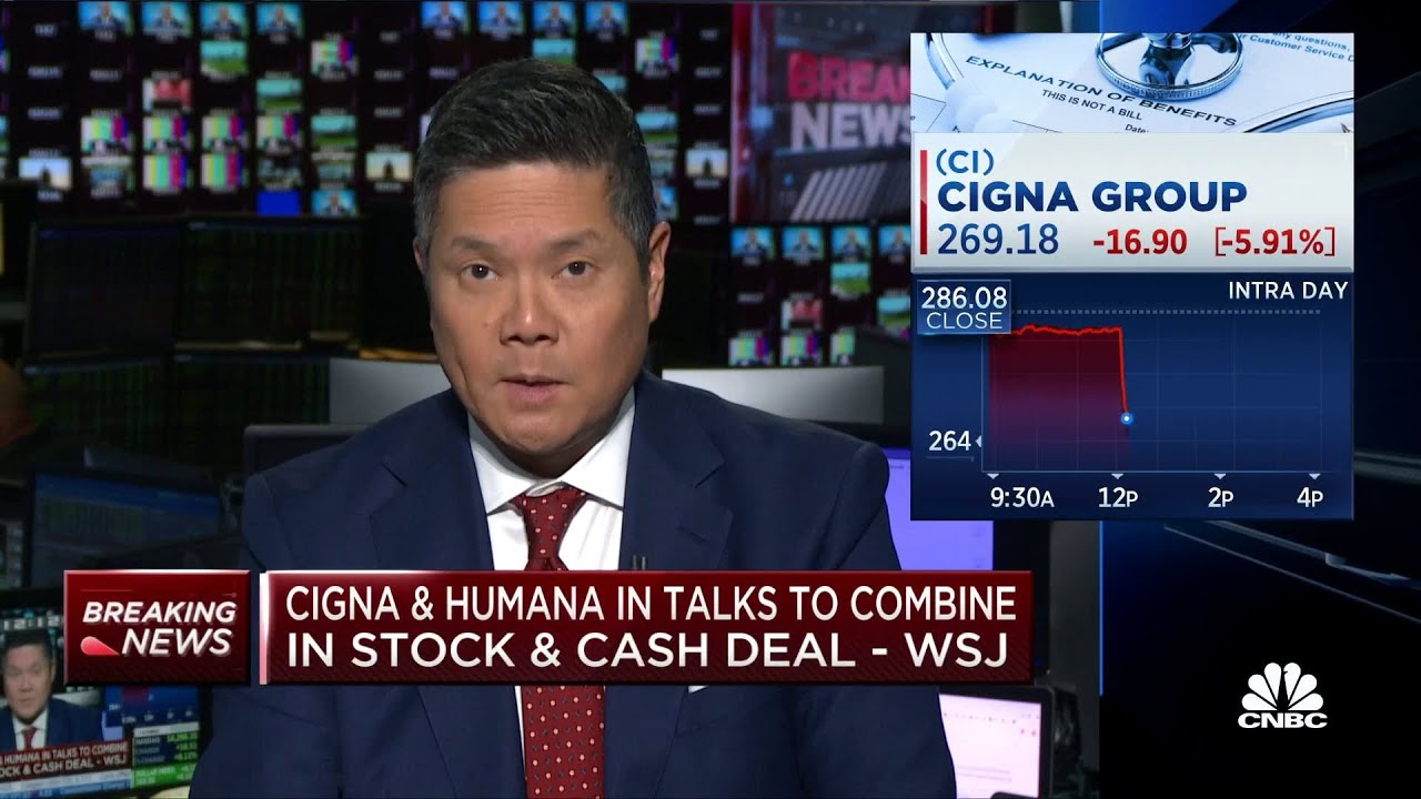 Cigna and Humana in talks for possible merger: WSJ - YouTube
