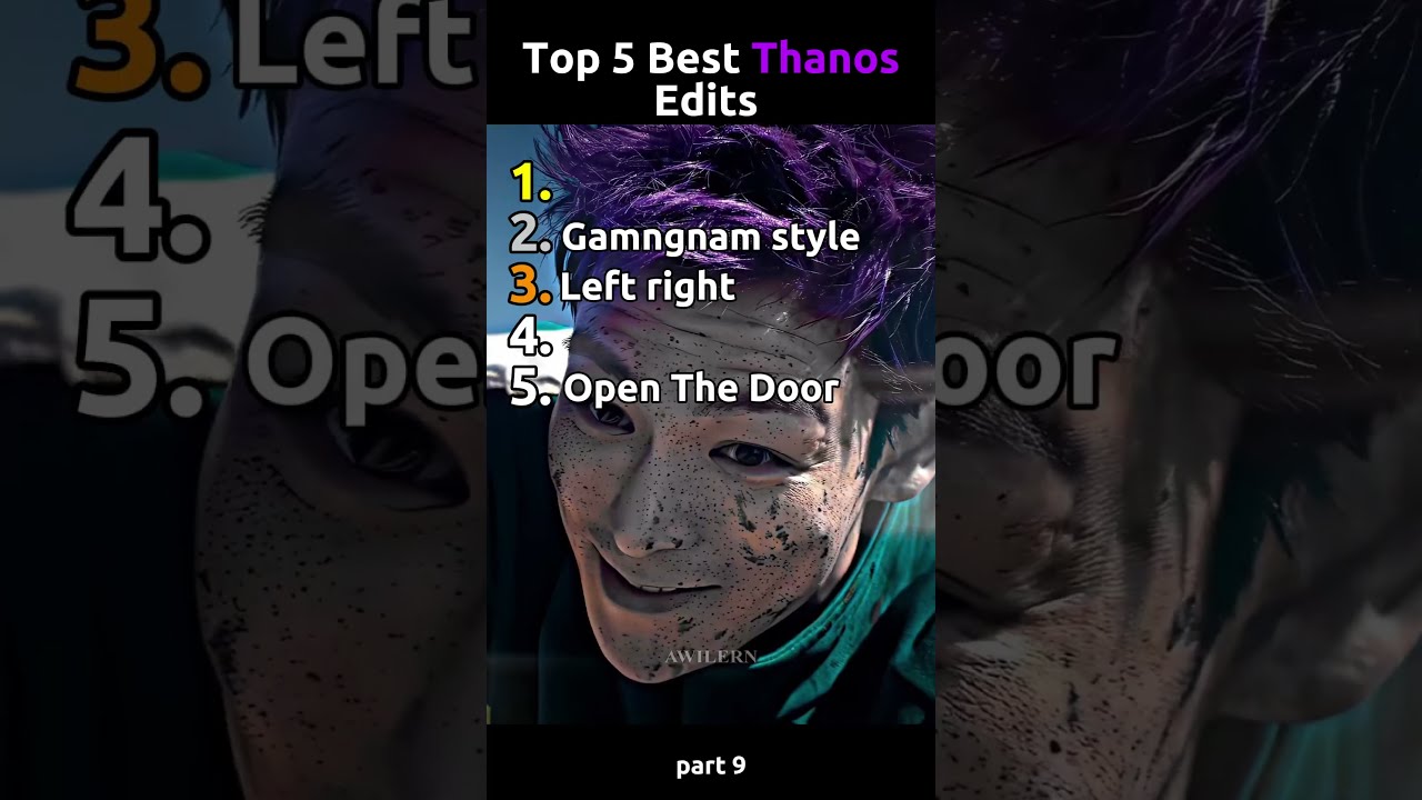 Top 5 Best Thanos Edits Part 9 Squid Game Squidgame2 Squidgame