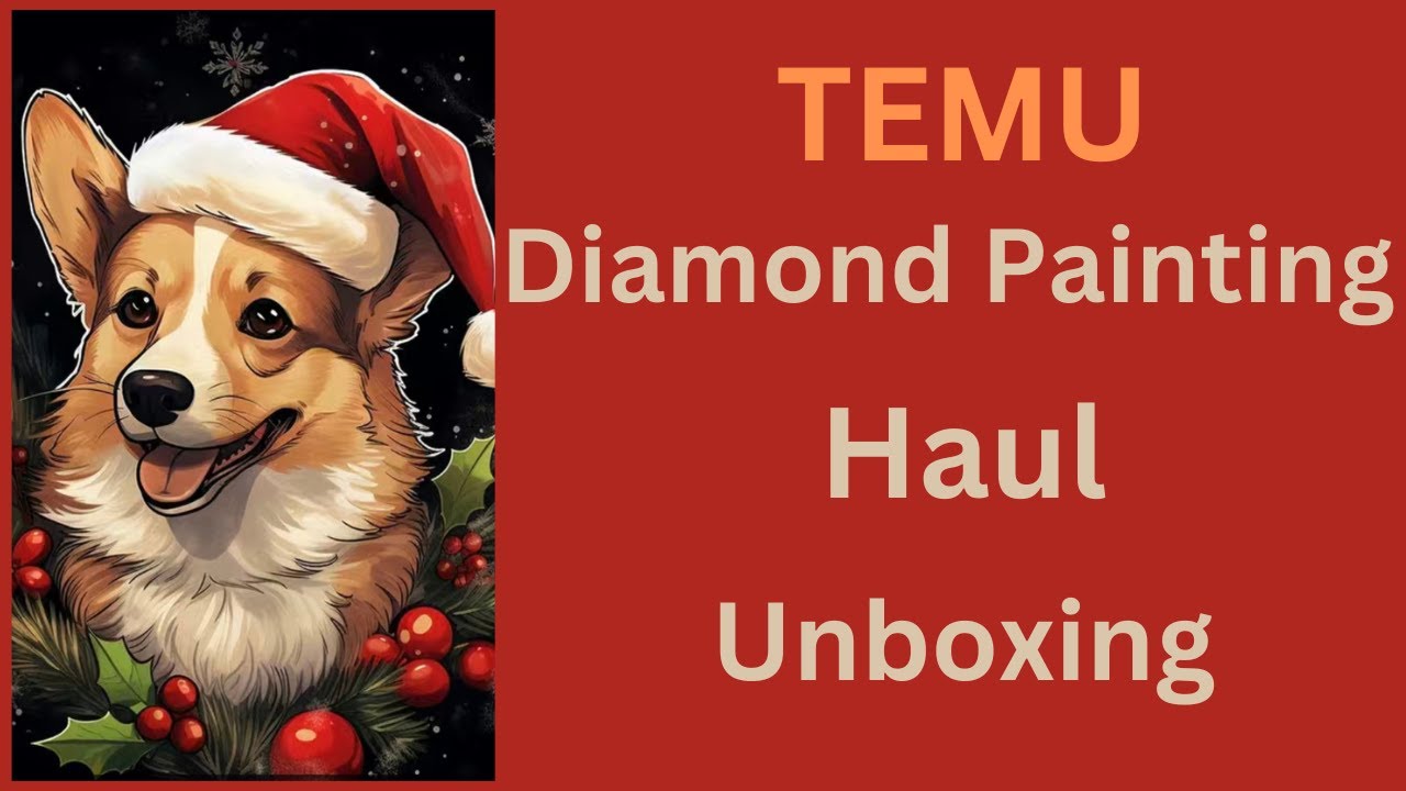 Small Temu Diamond Painting Haul Unboxing - Diamond Art - Diamond Painting  Kits 