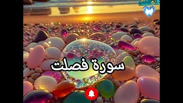 سورة "فصلت" تلاوة هادئة تريح  الاعصاب(اللهم صلِّ وسلم وبارك علي على سيدنا محمد) 🤲🏻💕🌿