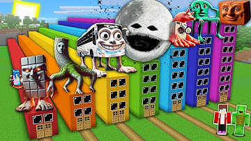 JJ and Mikey SURVIVAL INSIDE ANOMALY BRAINROT HOTELS RANG RING RENG BUS IRENG BIANCO in Minecraft !