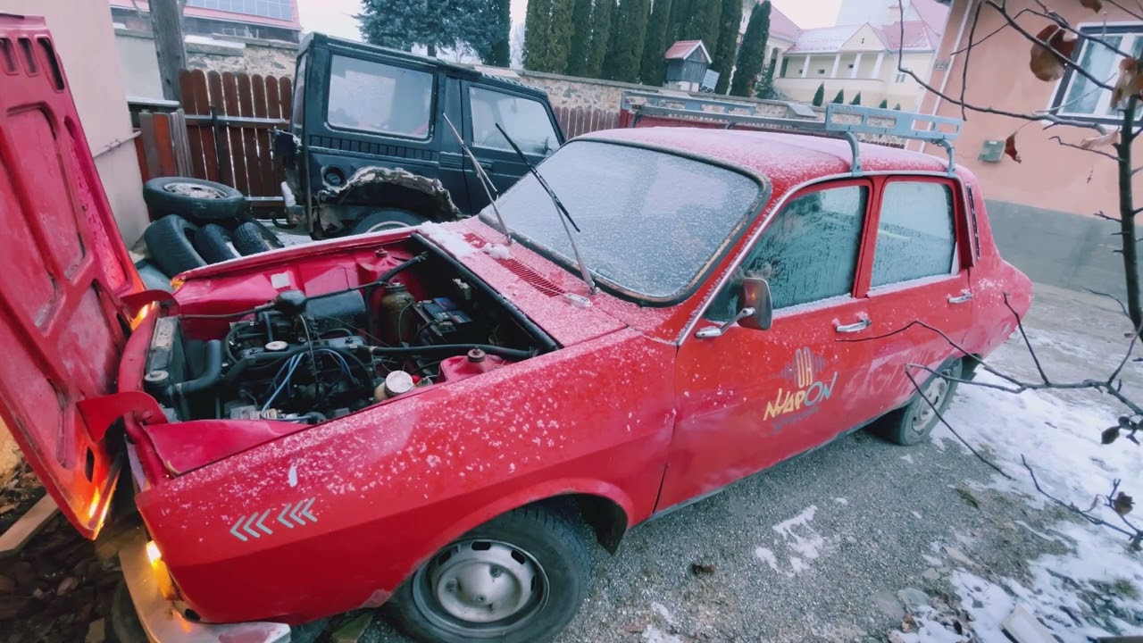 Dacia 1300 pornire la rece -8 grade celsius/Cold Start -8 celsius Dacia 1300 #coldstart