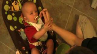 James Eating Applesauce - 2009-0727