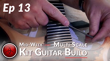 Ep 13 - Shred - Fret Level - How to Build a Copper Leaf Multi-Scale Kit Guitar