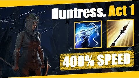 Path of Exile 2 - Act 1 | Speedrun (4x) |  Huntress - Lightning Spear