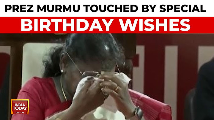 President Murmu Moved by Visually Impaired Students' Musical Birthday Wishes | India Today News