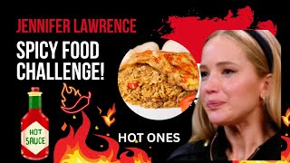 Jennifer Lawrence Ate spicy wings | Hot Ones