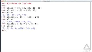 Unit 09 Video 11: Slices as lvalues