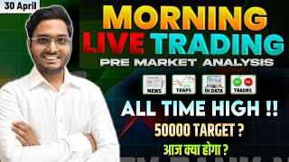 30 April Live Trading | Live Intraday Trading Today| Bank Nifty option @FearlessTraderShivam