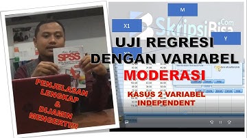 Tutorial Analisis Regresi Variabel Moderasi dengan Dua Variabel Independent