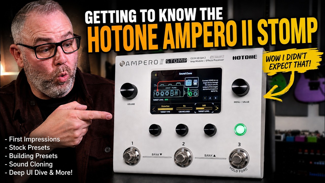 Getting to know the Hotone Ampero II Stomp - YouTube