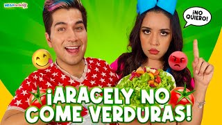 Aracely no le gusta comer verduras  Megafantastico Tv