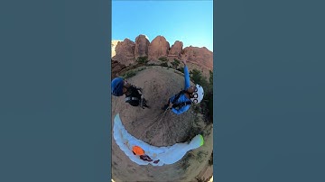How do Tandem BASE jumps land? Tandem BASE Moab is the world leader in Tandem BASE jumping #youtube