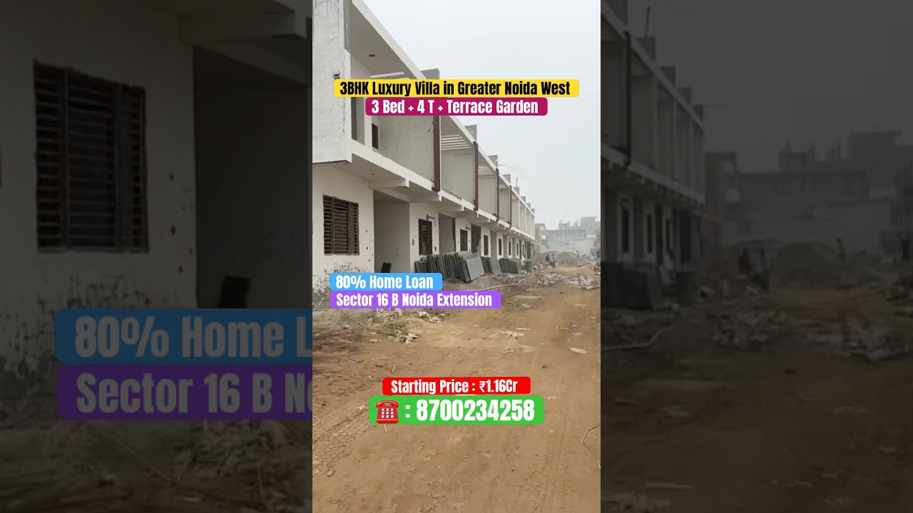 3 BHK luxury Villa in Greater Noida West | Duplex Villa in Noida Extension | Villa in Noida 