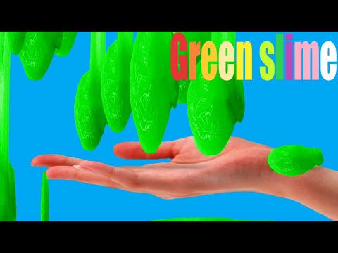 【ASMR】グリーンモンスター　どろどろスライム実験　音フェチ　Green monster slime experiment　그린 몬스터 슬라임 실험