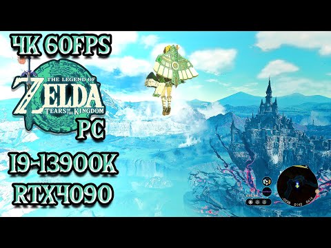 Zelda TOTK Looks AMAZING on PC! RTX 4090 i9 13900K 4K 60fps Gameplay!