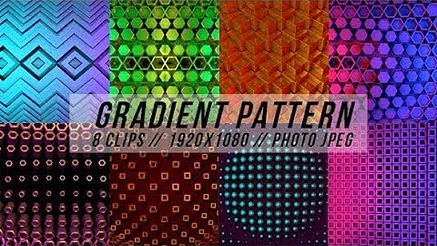 Gradient Pattern Vj Pack | Motion Graphics - Videohive template