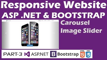 Responsive Website - ASP .NET & Bootstrap - Part 3 - Carousel, Image Slider